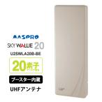 【特価セール】 壁面取付用 地上デジタル放送用 平面 UHFアンテナ SKY WALLIE(スカイウォーリー) ブースター内蔵タイプ ベージュ MASPRO (マスプロ)★