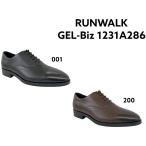 アシックス ASICS ランウォーク RUNWALK ゲルビズ GEL-Biz メンズ ビジネス 3E 内羽根 ストレートチップ ブラック コーヒー 1231A286 海外生産 3cmヒール