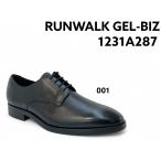 ショッピングビジネス アシックス ASICS ランウォーク RUNWALK 3E ゲルビズ GEL-Biz メンズ ビジネス 外羽根 プレーントゥ 天然皮革 アルファゲル ブラック 1231A287 海外生産