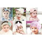 女の子 ベビー用 ヘアーバンド 帽子 6点 セット 赤ちゃん 幼児 衣装 (パープル)
