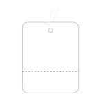 ササガワ＜タカ印＞　18-132　提札　小　白無地　ミシン目入