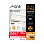 エーワン　51276　マルチカード 各種プリンタ兼用紙　白無地 厚口タイプ　A4判 10面 名刺サイズ　100シート(1,000枚)