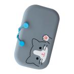 リヒトラブ　A-7716-4　SMART FIT　PuniLabo　ファスナーポーチ　ハチワレネコ