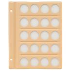 テージー　C-31S4　コインアルバム　無地スペア台紙　33mm穴4列5段