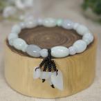 5月誕生石ミャンマー産本翡翠ブレス...