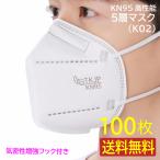 まとめ買いクーポン10%OFF★ 調整用フック付き TKJP KN95 マスク 不織布 立体 n95 マスク 5層構造 100枚 (個包装) レギュラー 使い捨