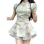 チャイナ チャイナドレス メイド チャイナ 服 コスプレ ゴスロリ ロリータ ワンピース コスチューム ドレス 可愛い かわいい 仮装