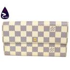 【質Shop天満屋】【必見】ルイ・ヴィトン ダミエアズール ポルトフォイユ サラ ファスナー付二つ折り長財布 N61735