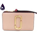 【質Shop天満屋】【美品】マークジェイコブス コーティングカーフレザー ザ スナップショット コンパクトウォレット 二つ折り財布 M0013356