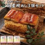 うなぎ 鰻 国産 プレゼント ギフト 蒲焼 おこわ 鰻めし 100g×3個セット ての字