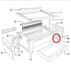 EBM 遠赤串焼器 用部品 全サイズ共通 新型つまみ /業務用/新品/小物送料対象商品