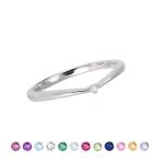 ショッピングホワイトデー お返し レディース リング 指輪 誕生石 シンプル V字 シルバー プロポーズリング LOVERS SCENE  LSR0128DRM 彼女 妻 ホワイトデー お返し