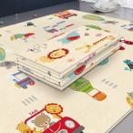 プレイマット 折りたたみ 赤ちゃん ルームマット ベビーマット リバーシブル 防水 防音 新生児 子供用 クッション 可愛い 低反発 滑り止め 出産祝