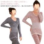 ヒートテック パンツ tシャツ 発熱 上下セット 肌着 長袖 長袖 パジャマ インナー レース ラウンドネック スリム 薄手 総柄 秋冬 肌に優しい