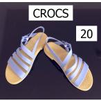 CROCS クロックス 　キッズ　トゥルム　 サンダル 　水色　W4　20