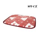 ドギーマンハヤシ　ほっこりあったかマット　M　ぬくぬくベア　ピンク 　冬物　犬猫用　手洗い　すべり止め付きマット　静電気防止　冬用　寒さ対策