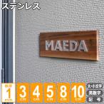 ステンレス 表札 切り文字 ゴシック系 1mm オーダー 1文字から 屋外対応 アルファベット 数字 戸建て 玄関 店舗看板 ドアサイン