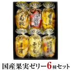 お中元 御中元 内祝 誕生日 国産 果実ゼリー 6種 ギフトセット サンヨー堂 フルーツゼリー 詰め合わせ ギフトボックス入【6種×各1個】 化粧箱入 $ ◎