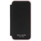 ケイトスペード KATE SPADE iPhone13 PRO 黒レザー手帳 ケース