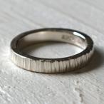 シグれのリング(細) メンズ レディース ハンドメイド オーダー シルバー 槌目 シンプル 上品 おしゃれ 指輪 Silver 950 マモる 手作り ダイヤモンド