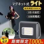 【高輝度3000lm】ランニングライト ウォーキングライト 強力 LEDライト 軽量 充電式 マグネット式 夜間 防水 散歩 登山 釣り 防災 照明グッズ