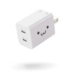 エレコム 充電器 iPhone Type-C 30W USB PD PPS 2ポート USB-C×2 急速充電 2台同時充電 GaN スイング式プラグ 小型 PSE認証 EC-AC13530 公式店 日本メーカー