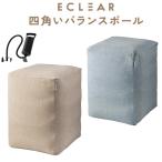 バランスボール スクエア型 チェア 転がらない 耐荷重120kg 専用ポンプ付 エクリア HCF-BBCUBE55B エレコム 公式店 国内メーカー