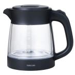 [ новый товар ] электрический чайник маленький размер чайник стекло 1L прозрачный 2 -слойный структура легкий горячая вода ... горячая вода ... контейнер переворачивание . вода предотвращение функция TKG45A-K Tescom официальный магазин Япония производитель 