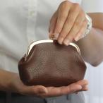 ショッピングがま口 親子がま口 財布 小銭入れ コインケース カード入れ 革 本革 イタリアンレザー 全5色 チョコ/ブラウン/イエロー/レッド/ネイビー ヴェールポイント 日本製