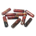 プレシエイティッドジャスパー チューブビーズ 4.5x13.5mm /10個入