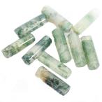 モスアゲート チューブビーズ 4.5x13.5mm /10個入