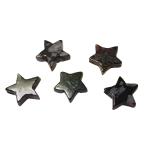 アイロンジャスパー スター 星 ビーズパーツ 約12x12x3.5mm //5個セット
