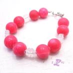 ピンク色が可愛いブレスレットアラゴ...