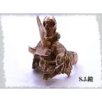 ショッピング戦国武将 戦国武将スカルリング 指輪 明智光秀 16号 ブラス- S.J.鎧（gai）ブラスブラウンゴールドメッキ