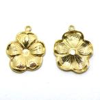 ゴールドフィルド チャーム フラワー/花 14Kイエロー 《1個》 ゴールドフィルド K14GF 金具