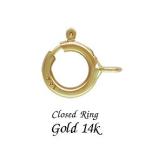 14KYG イエローゴールド クラスプ 引き輪 5.5mm リングクローズタイプ イタリア製 留め具 14金 K14 ゴールド