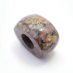 レオパードスキンジャスパー 【天然石パーツ】 ビーズ 大きい穴7mm 《1個》 天然石