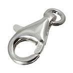 シルバー クラスプ /カニカン/ (丸カン付) 13x8mm /10個/ 留め具 金具 エンドパーツ