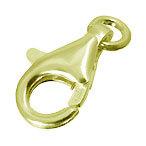  серебряный краб can ( круг can есть ) 7x4mm желтый rhodium покрытие /10 шт / застежка end детали 