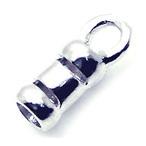  end детали наконечник rhodium покрытие примерно 9x3.5mm серебряный SV925 /10 шт / аксессуары детали 