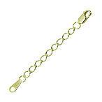  серебряный 925 регулировщик end детали примерно 80mm /10 шт / sv925 желтый rhodium цвет покрытие 