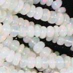 オパール /ロンデルビーズ/ 約3x1.5 - 5.5x3.4mm  /1/4連 約9cm/ 天然石