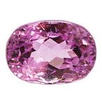 stg-ku-04 天然石ルース クンツァイト オーバルカット  9.3X13.1X8.5　8.08ct ピンク系 ブラジル産