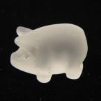 Yahoo! Yahoo!ショッピング(ヤフー ショッピング)水晶 クォーツ 【天然石パーツ】 ブタ ぶた 置物 動物 豚 約15x20x10mm 《1個》 天然石