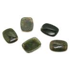Yahoo! Yahoo!ショッピング(ヤフー ショッピング)モスアゲート 【天然石パーツ】  レクタングルカボションルース いろいろなパーツ 約15x20x3mm 《1個》