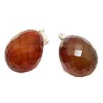 Yahoo! Yahoo!ショッピング(ヤフー ショッピング)カーネリアン 【天然石チャーム】 カット入りペンダントパーツ チャームパーツ 約20x15x15mm 《1個》