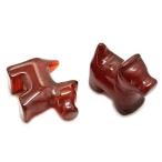 Yahoo! Yahoo!ショッピング(ヤフー ショッピング)カーネリアン 【天然石パーツ】 置物 パーツ 動物 犬 約x21x11mm 《1個》