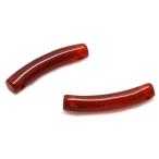 Yahoo! Yahoo!ショッピング(ヤフー ショッピング)カーネリアン 【天然石パーツ】 チューブパーツ いろいろなパーツ 約 長さ25x5mm 《1個》 アゲート 天然石