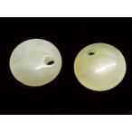 Yahoo! Yahoo!ショッピング(ヤフー ショッピング)ニュージェイド 【天然石パーツ】 円形パーツ いろいろなパーツ 約15x15x5mm 穴径:3mm 《1個》