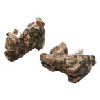 Yahoo! Yahoo!ショッピング(ヤフー ショッピング)レオパードスキンジャスパー 【天然石チャーム】 ネコ型 チャームパーツ 約25x20x11mm 《1個》